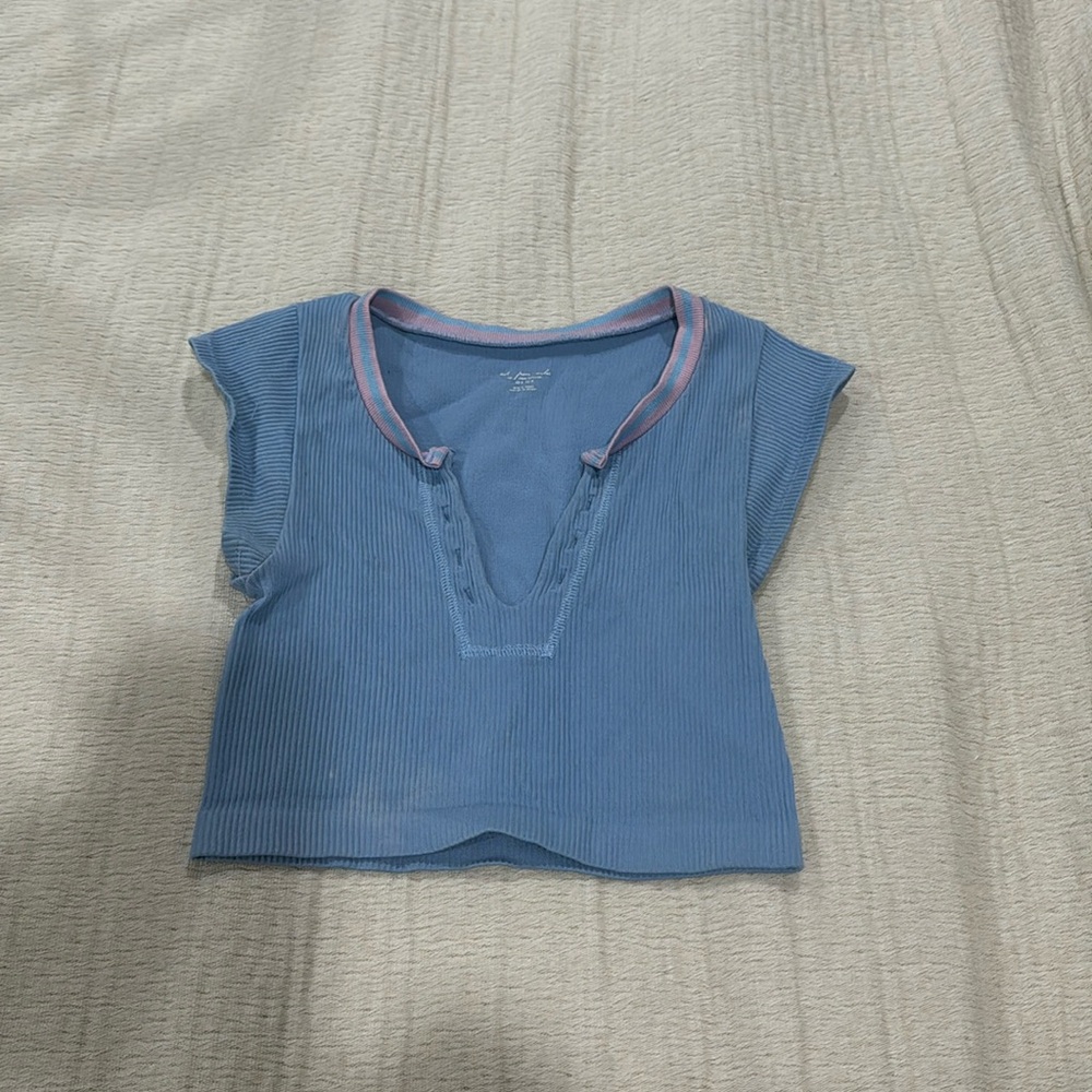 Urban outfitters go for gold top blue and pink